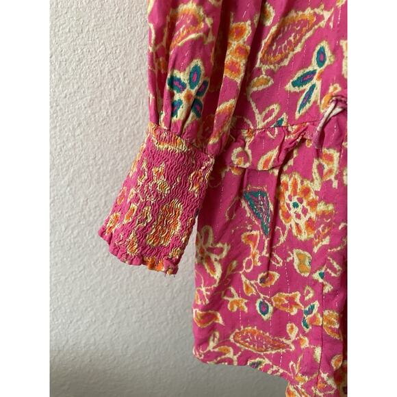 Revolve House of Harlow 1960 Dress Mini Print Tiered Babydoll Boho - Picture 7 of 15